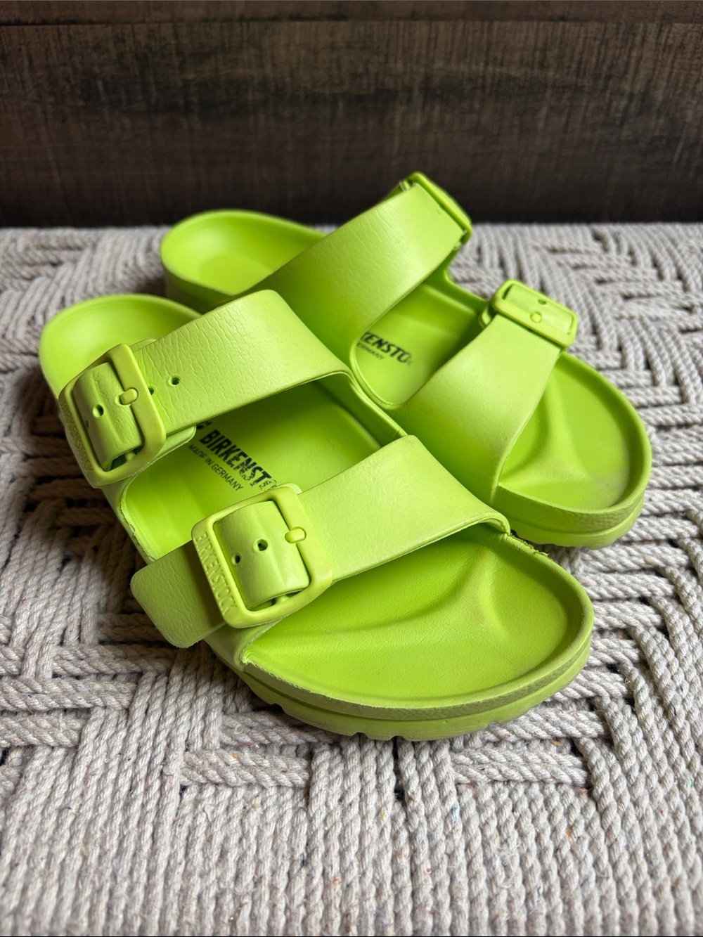 Birkenstock Arizona EVA Sandals - Lime Green